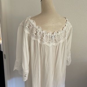 Bohemian style or beachside wear crochet details